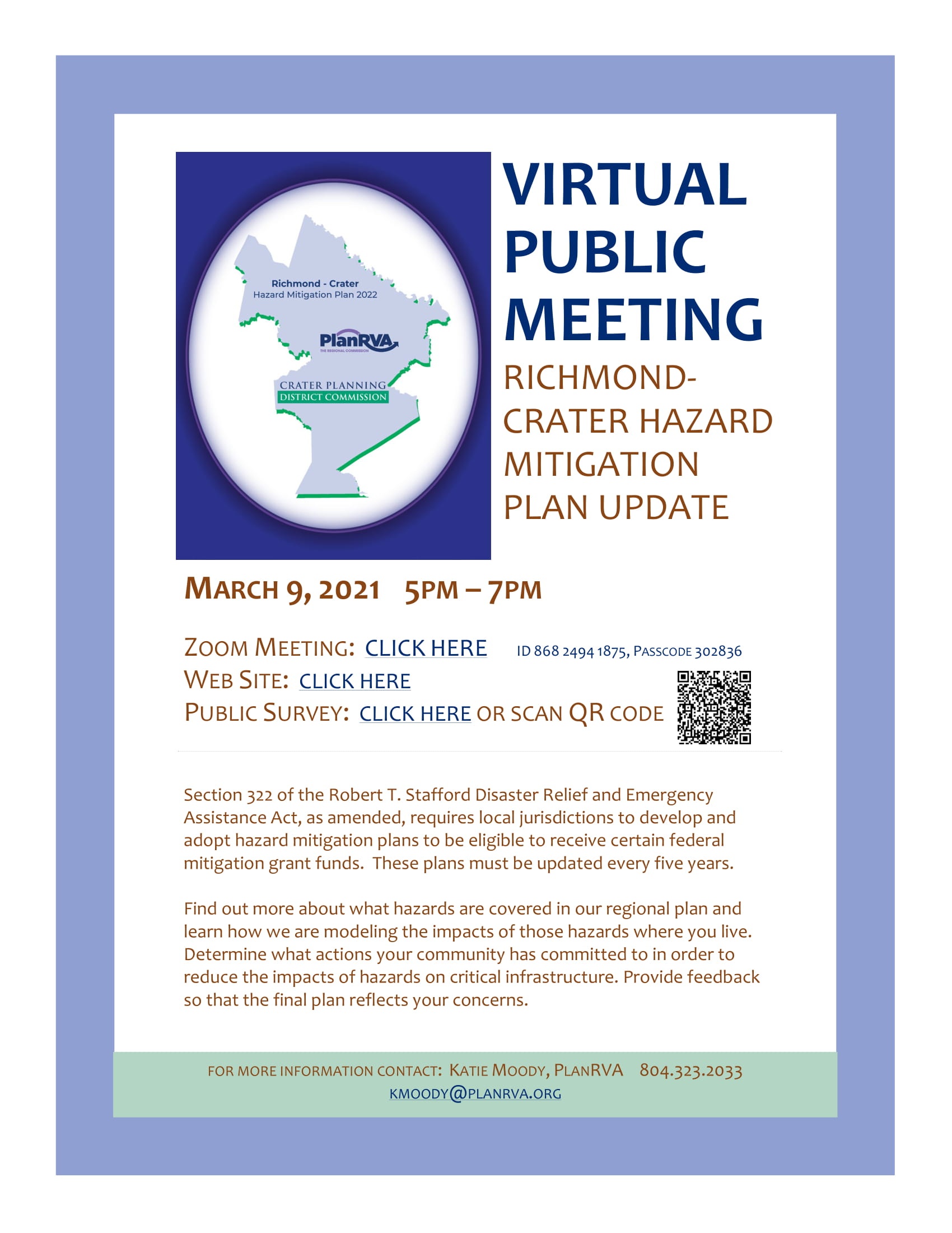 RichmondCrater Hazard Mitigation Plan Update Virtual Meeting